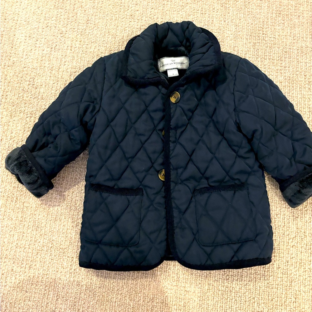 Faux fur kids black jacket never worn